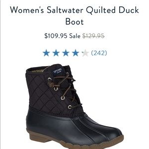Black sperry duck boot